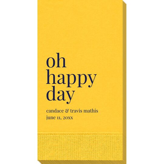 Oh Happy Day Guest Towels